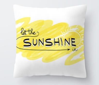 Adorable Summer Pillow Cover Set with squishy pompoms, vibrant colors, and summery patterns.